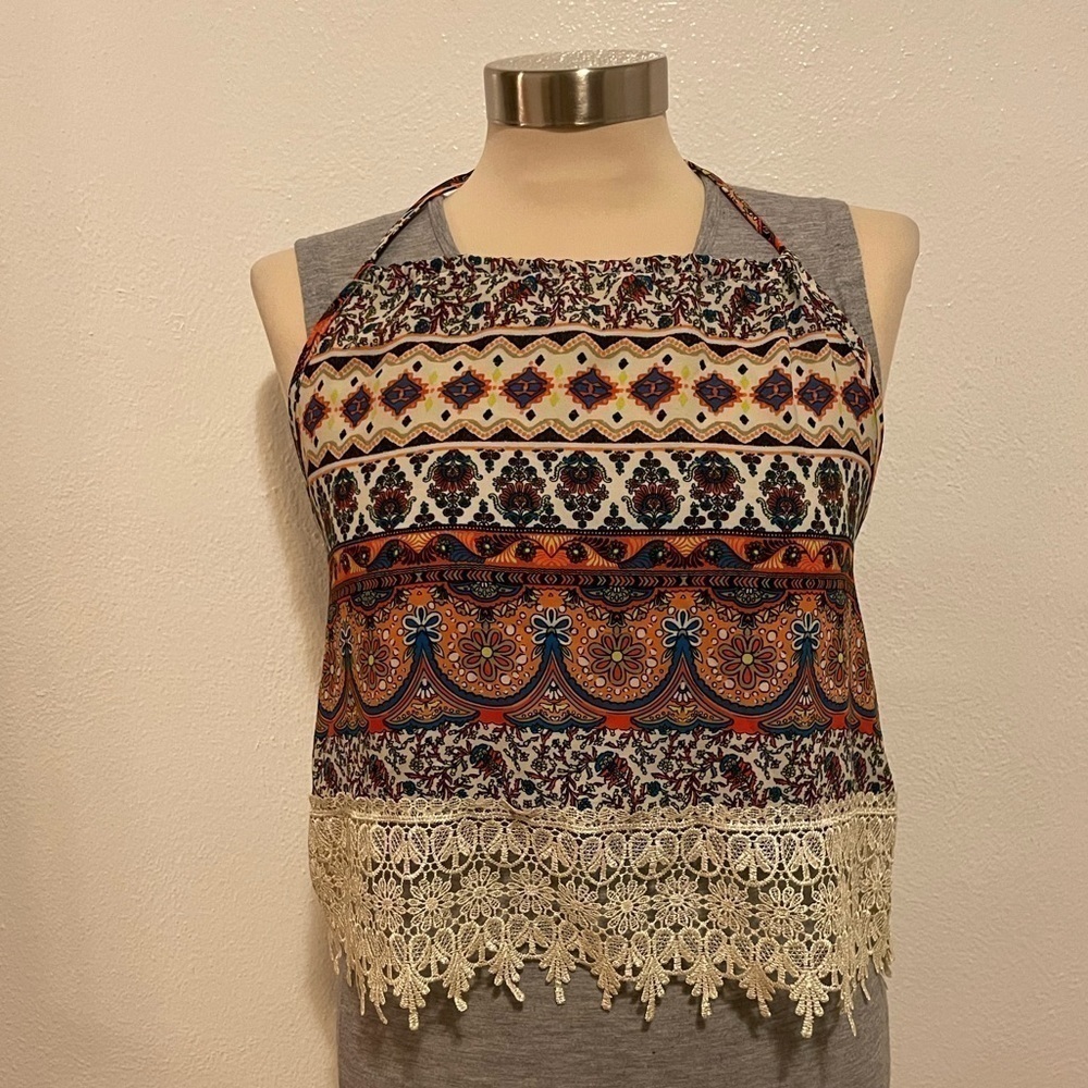 LA Hearts Crochet Vintage Inspired Halter Top